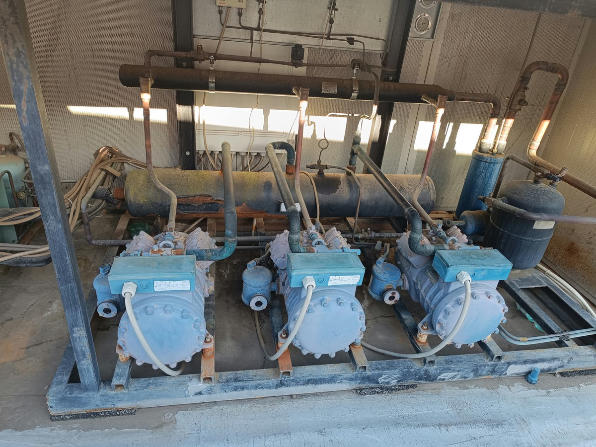 Compressori frigoriferi industriali con piping
