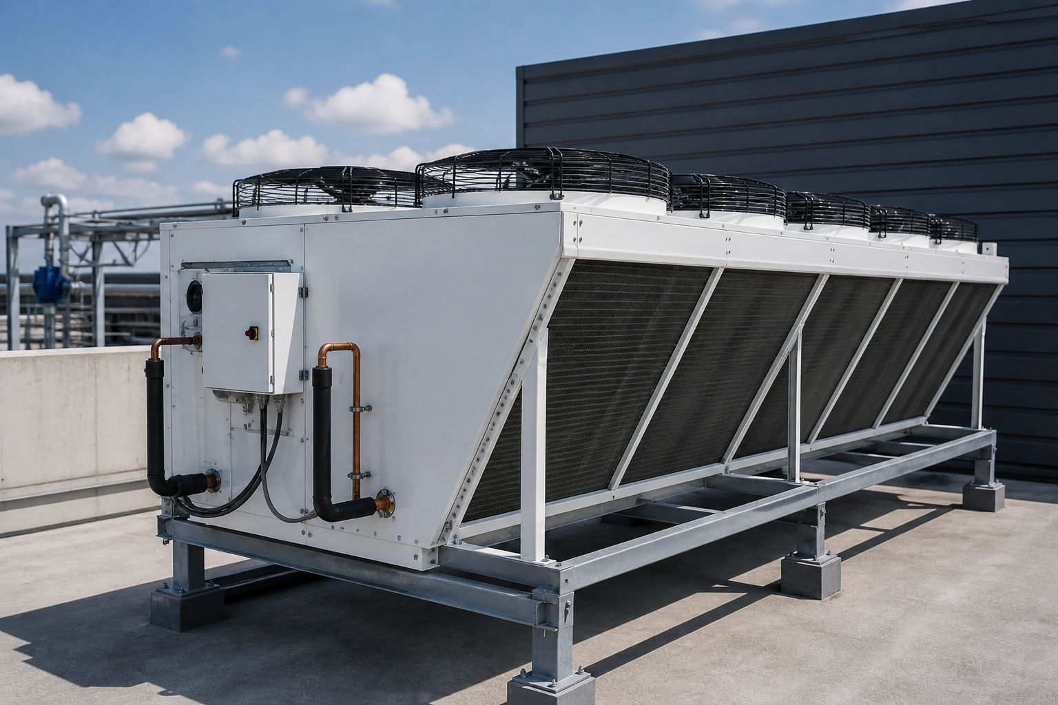 Refrigeratori condensati ad aria con ventilatori esterni